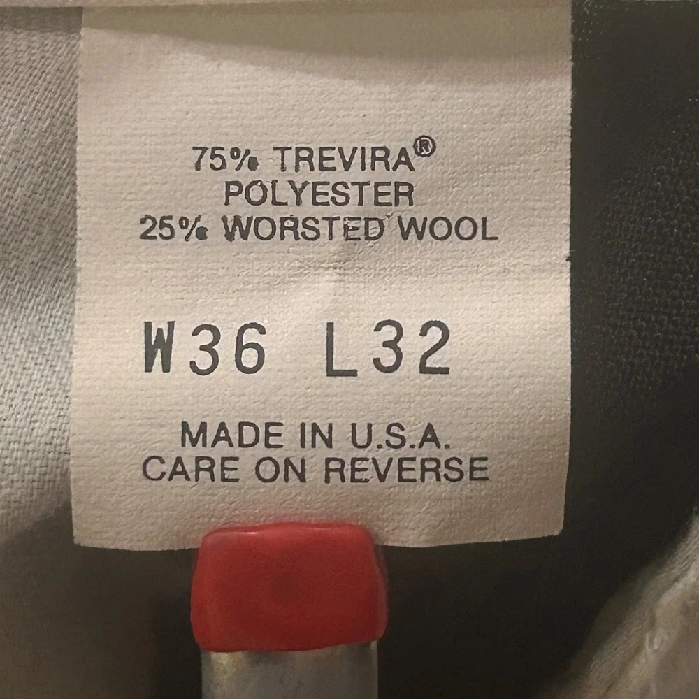 Levis Travelers Pleated Trousers Black 36x32 Vintage 90s Big E Workwear USA